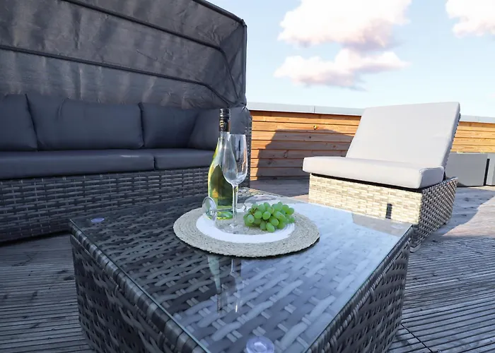 Himmelfrei - Mit Infrarotsauna Und Dachterrasse * Tossens